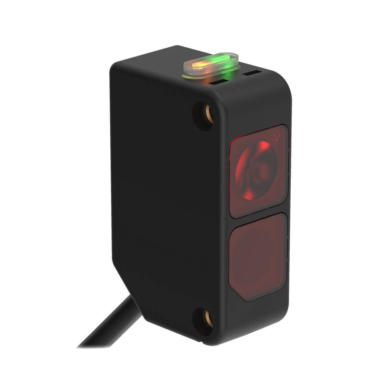 Banner Engineering Photoelectric Sensor; Opposed - Receiver; Rectangular; 20m Range; 10-30VDC; NPN; LO/DO Configurable; 30 ft. Potted Cable